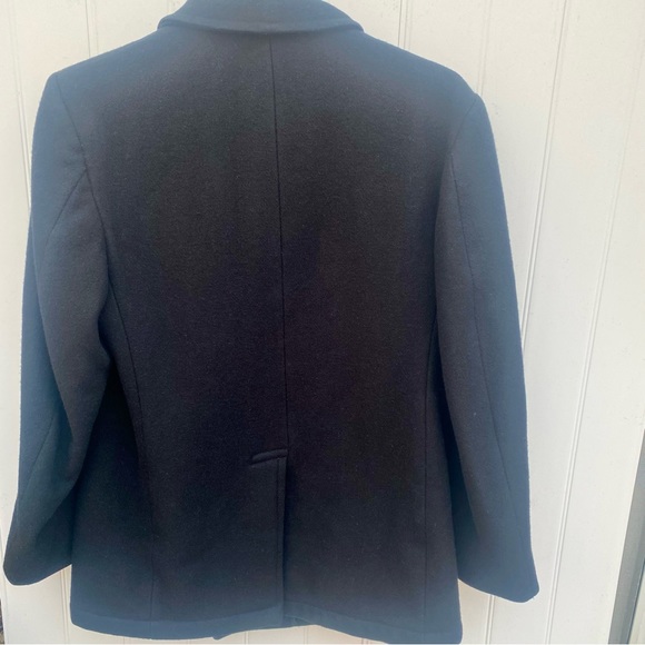 Sterlingwear Boston Double-Breasted Black Wool Navy Peacoat, 40R - Picture 4 of 16